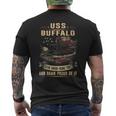 Uss Buffalo Ssn715 Men's Back Print T-shirt