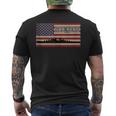 Uss Reno Cl-96 Ww2 Cruiser Ship American Flag Men's T-shirt Back Print