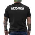 Validation Men's T-shirt Back Print