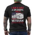 Veteran Vets Soldier Honor Duty America Grandpa Veterans Mens Back Print T-shirt