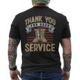 Veteran Vets Thank You For Your Service Veterans Day Veterans Mens Back Print T-shirt