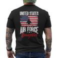 Veteran Vets Us Air Force Veteran United Sates Air Force Daughter 9 Veterans Mens Back Print T-shirt