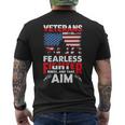 Veteran Vets Us Army Veteran Gifts Kneel American Flag Military Tee Gift Veterans Mens Back Print T-shirt