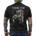 Veteran Vets Us Veteran American Flag Betsy Ross Flag Thank You Veterans 307 Veterans Mens Back Print T-shirt