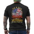 Veteran Vets Vintage Im A Dad A Grandpa And A Veteran Shirts Fathers Day 203 Veterans Mens Back Print T-shirt