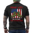 Veteran Vets Womens 4Th Of July Celebration Proud Wife Of An Army Veteran Spouse 2 Veterans Mens Back Print T-shirt