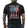 Veterans Day Thank You Veterans Proud Men's T-shirt Back Print