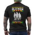 Vietnam Veteran Army Military Fan Memorial Day Veterans Mens Back Print T-shirt