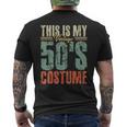 Vintage 50S Costume 50S Outfit 1950S Fashion 50 Theme Party Mens Back Print T-shirt