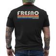 Vintage 70S 80S Style Fresno Ca Men's T-shirt Back Print Vintage 70S 80S Style Fresno Ca Men's T-shirt Back Print