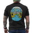 Vintage Avenal California River Valley Souvenir Print Men's T-shirt Back Print