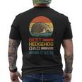 Vintage Best Hedgehog Dad Ever Animals Lover Men's Back Print T-shirt