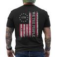 Vintage Old American Flag Patriotic 1776 We The People Usa Patriotic Funny Gifts Mens Back Print T-shirt