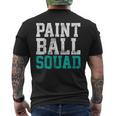 Vintage Paintball Squad Team Game Player Men's T-shirt Back Print