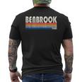 Vintage Retro 70S 80S Style Hometown Of Benbrook Tx Men's T-shirt Back Print