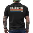 Vintage Retro 70S 80S Style Hometown Of Falfurrias Tx Men's T-shirt Back Print