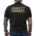 Vintage Stripes Arnett Ok Men's T-shirt Back Print