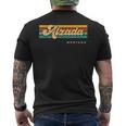 Vintage Sunset Stripes Alzada Montana Men's T-shirt Back Print