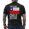 Vintage This Is My Chile Flag Costume Design For Halloween Chile Funny Gifts Mens Back Print T-shirt
