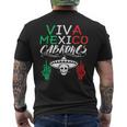 Viva Mexico Cabrones Independence Day Mexican Flag Mexico Men's T-shirt Back Print