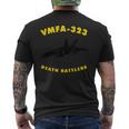 Vmfa-323 Fighter Attack Squadron FA-18 Hornet Jet Men's T-shirt Back Print