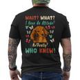 Wait What I Have An Attitude No Really Who Knew Dachshund Mens Back Print T-shirt