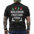 Waldman Name Gift Christmas Crew Waldman Mens Back Print T-shirt