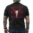 Wallen Western Wallen Bullhead Cowboy Wallen Men's T-shirt Back Print