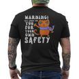 Warning May Judge You For Your Own Safety - Warning May Judge You For Your Own Safety Mens Back Print T-shirt