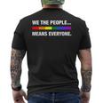 We The People Means Everyone Lgbt Pride Month Pride Month Funny Designs Funny Gifts Mens Back Print T-shirt