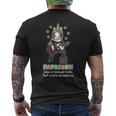 Womens Papacorn Like A Normal Dad Only More Awesome Rock & Roll Dad Mens Back Print T-shirt