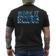 Work It Own It Gym Bodybuilding Fitness Training Running Mens Back Print T-shirt