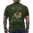 Bearded Dragon Animal Ugly Sweater Christmas Puppy Animal Men's T-shirt Back Print