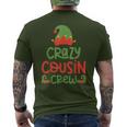 Crazy Cousin Crew Elf Christmas Party Family Matching Pajama Men's T-shirt Back Print