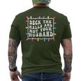 Deck The Halls And Not Your Husband Christmas Light Men's T-shirt Back Print