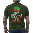 The Football Elf Christmas Party Pajama Costume Men's T-shirt Back Print