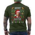 Joe Biden Happy Easter Ugly Christmas Sweater Men's T-shirt Back Print