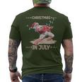 Party Christmas In July Summer Men's T-shirt Back Print