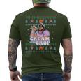 Macho-The Cream Of The Crop Wrestling Ugly Christmas Men's T-shirt Back Print