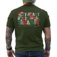 Very Merry Occupational Therapy Ot Squad Christmas Men's T-shirt Back Print