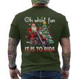 Oh What Fun It Is To Ride Santa Motorcycle Men's T-shirt Back Print