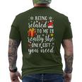 Being Related To Me Is Really The Only Christmas Party Men's T-shirt Back Print