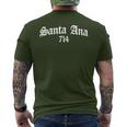 Santa Ana 714 Area Code Chicano Mexican Pride Biker Tattoo Men's T-shirt Back Print