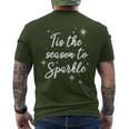Tis The Season To Sparkle Christmas Men's T-shirt Back Print