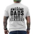 Awesome Dads Have Beards Fathers Day Mens Back Print T-shirt