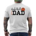 Basketball Dad Sport Lovers Happy Fathers Day Men's Back Print T-shirt