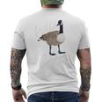 Canadian Goose Wild Goose Chase Funny Cute Bird Hunter Mens Back Print T-shirt