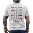 Coping Skills Alphabet Mental Health School Counselor Psy Mens Back Print T-shirt