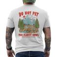 Do Not Pet The Fluffy Cows National Park Yellowstone Mens Back Print T-shirt
