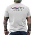 Equality Hurts No One Pride Month Support Lgbt Mens Back Print T-shirt